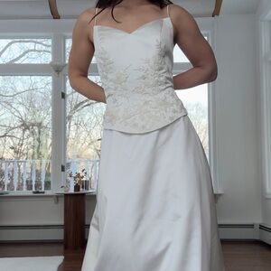 Vintage Ivory Beaded Wedding Gown